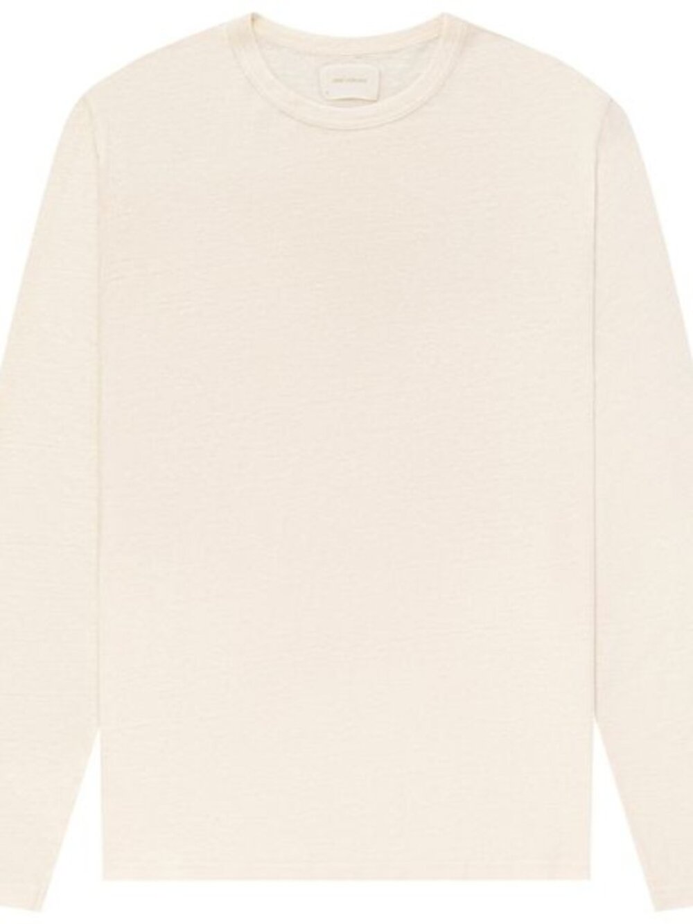 NWT AIME LEON DORE Men's Long Sleeve Linen Tee in Pristine (cream) Size XL